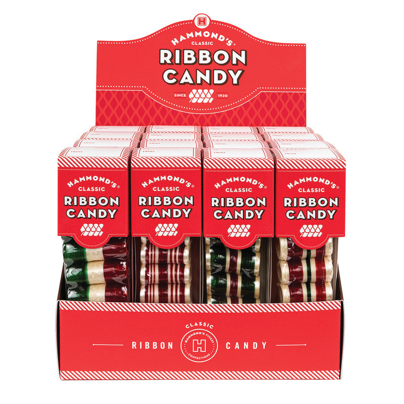 Hammond's Assorted Ribbon Candy 3 oz - 16ct Case