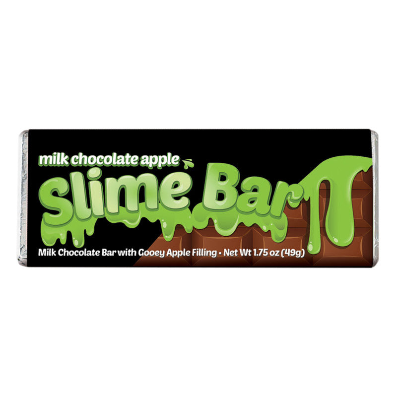 Wholesale Amusemints Milk Chocolate Apple Slime Bar 1.75 Oz Bar- Bulk