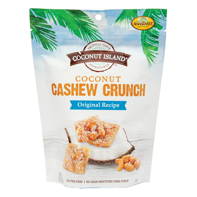 Wholesale Anastasia Coconut Island Coconut Cashew Crunch Original Recipe 5 Oz Pouch *Fl Dc Only* Bulk