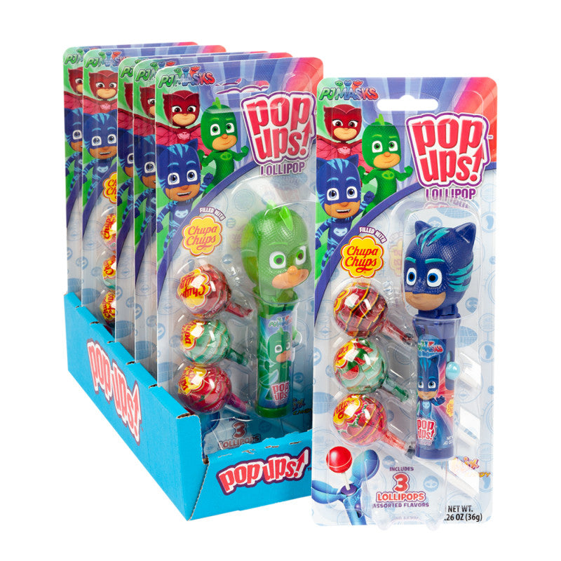 Wholesale Pop Ups Pj Masks Lollipops 1.26 Oz Blister Pack Bulk