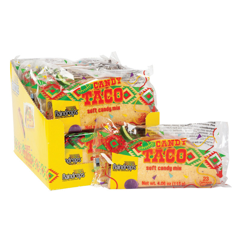Wholesale Raindrops Candy Taco 4.06 Oz- Bulk