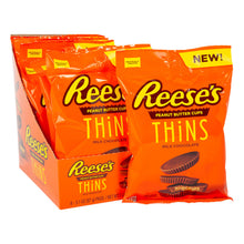 Wholesale Reese's Peanut Butter Cups Thins Milk Chocolate 3.1 Oz Peg Bag- Bulk