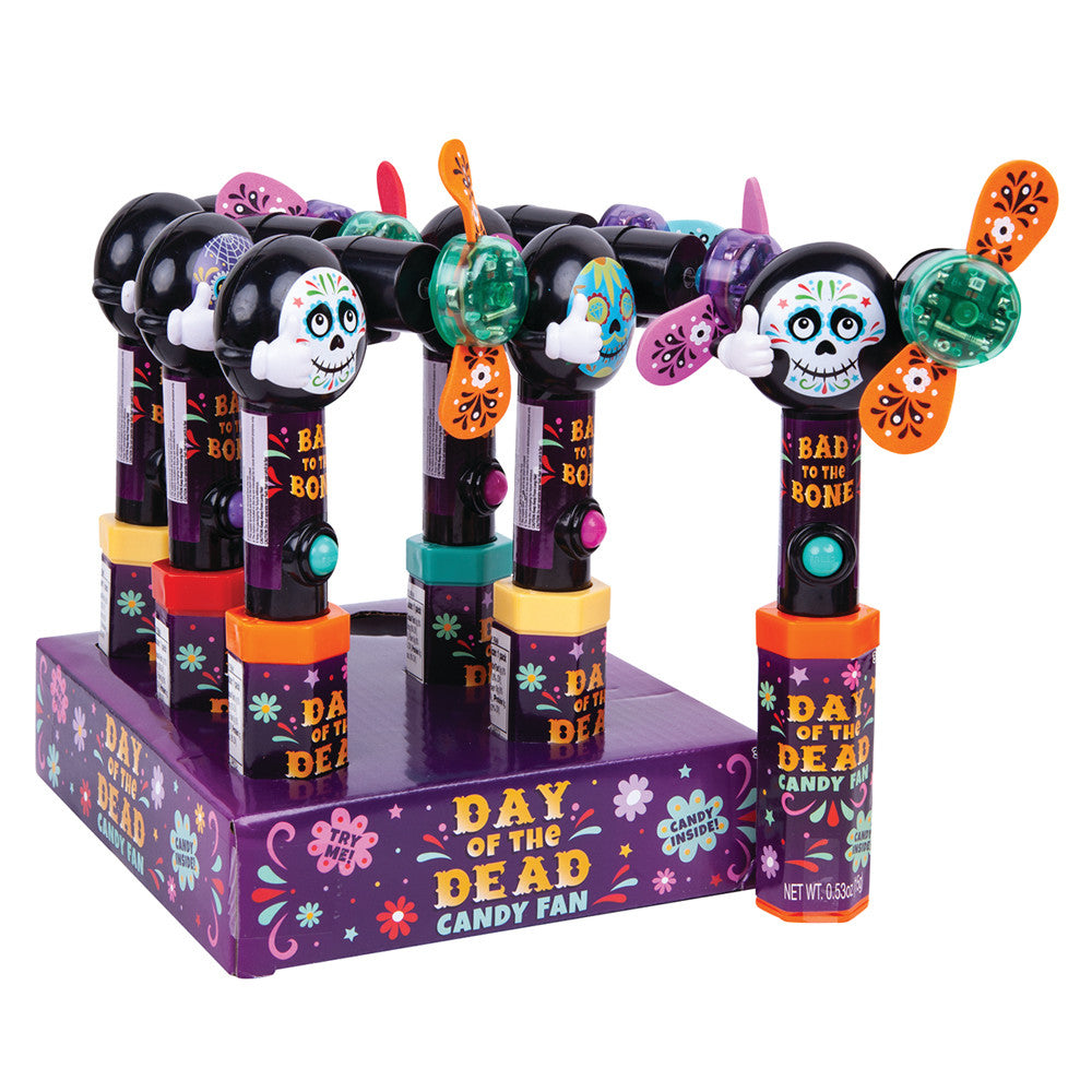 Wholesale Expressions Halloween Day Of The Dead Candy Filled Fan 0.53 Oz Bulk
