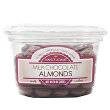 Wholesale Nancy Adams Milk Chocolate Almonds 10 Oz Tub- Bulk