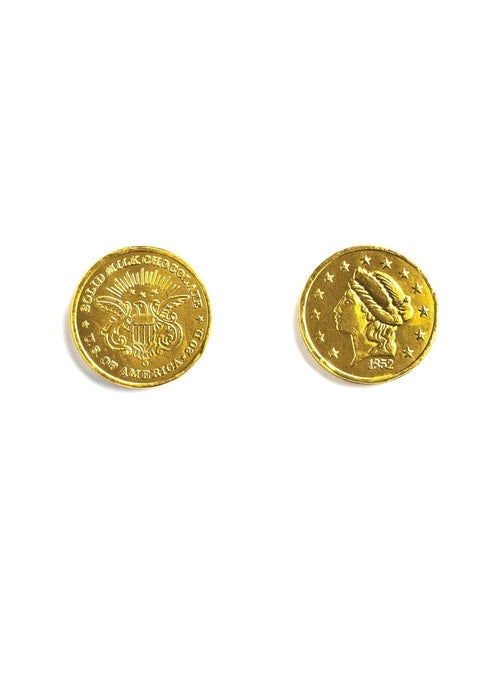 Wholesale Madelaine Chocolate Large Gold Coins - 10 Lb Bag Bulk