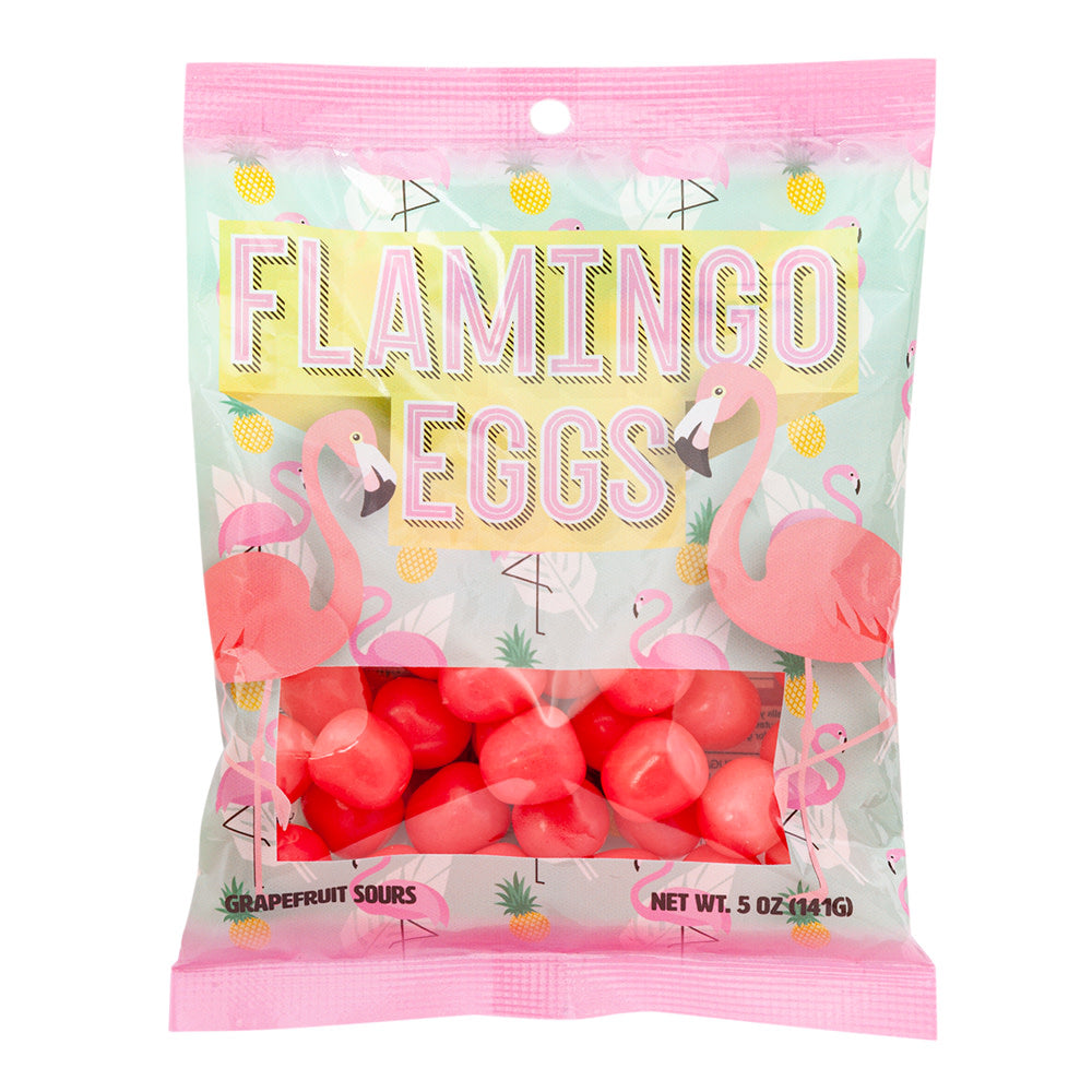 Wholesale Amusemints Flamingo Eggs 5 Oz Peg Bag- Bulk