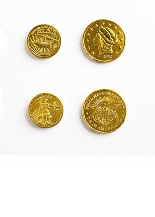Wholesale Madelaine Chocolate Assorted Gold Coins - 10 Lb Bag Bulk