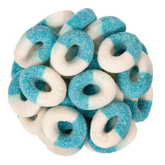 Wholesale Clever Candy Gummy Blue Raspberry Rings Bulk