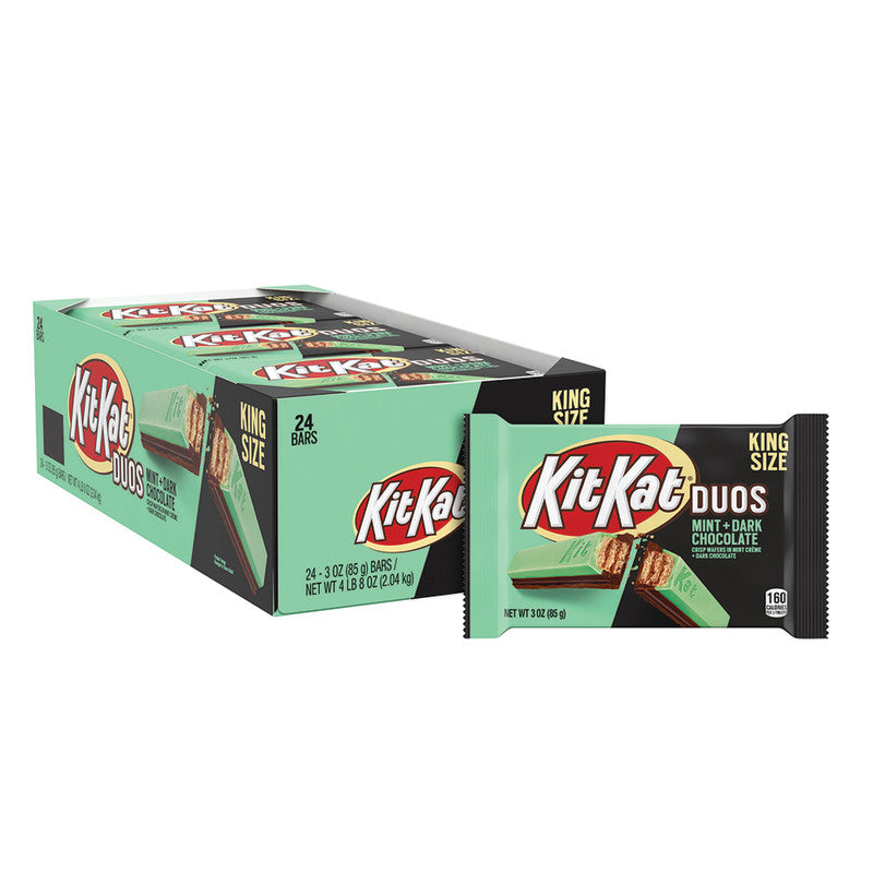 Wholesale Kit Kat Duos Dark Chocolate Mint King Size 3 Oz Bulk
