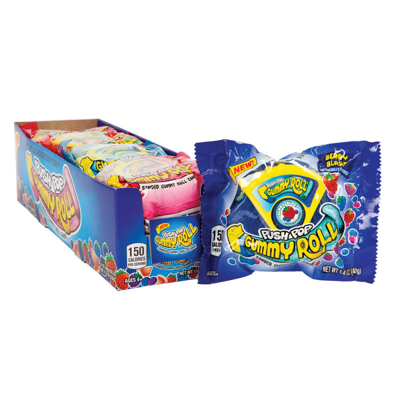 Wholesale Push Pop Gummy Roll- Bulk