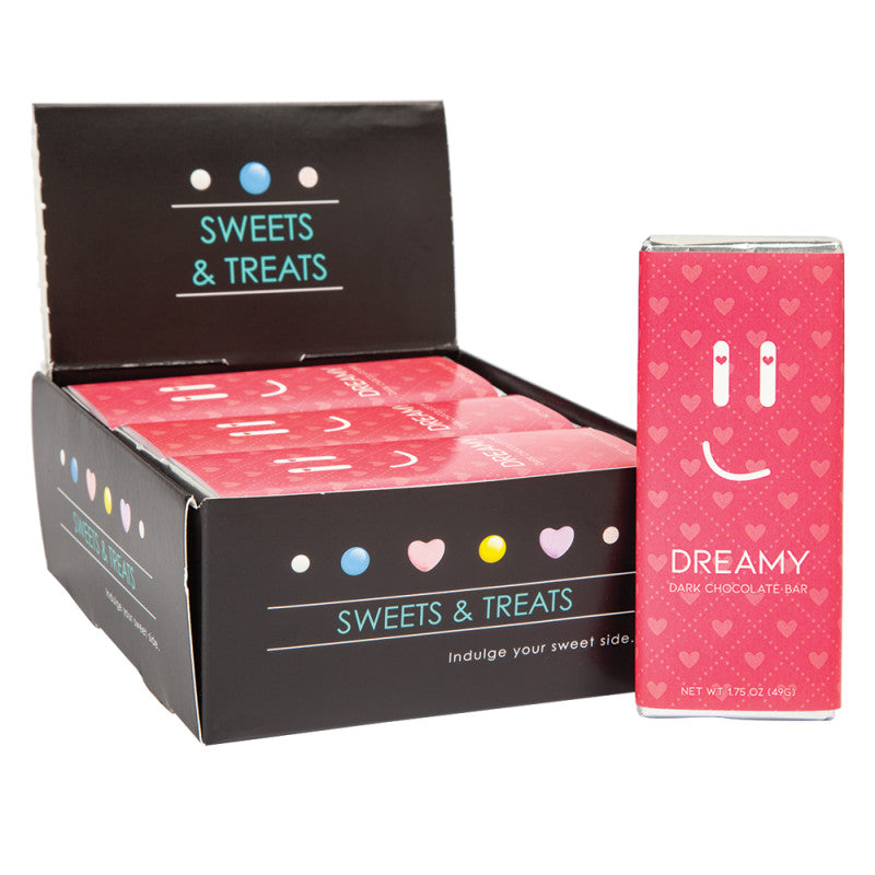 Wholesale Amusemints Dark Chocolate Emotion Bar Dreamy 1.75 Oz- Bulk