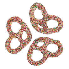 Wholesale Nancy Adams Dark Chocolate Assorted Nonpareil Seeds Premier Pretzels- Bulk