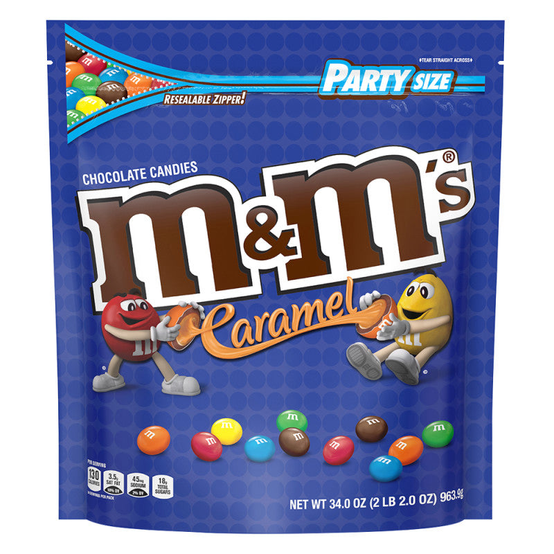 Wholesale M&M's Caramel Pouch-6ct case Bulk