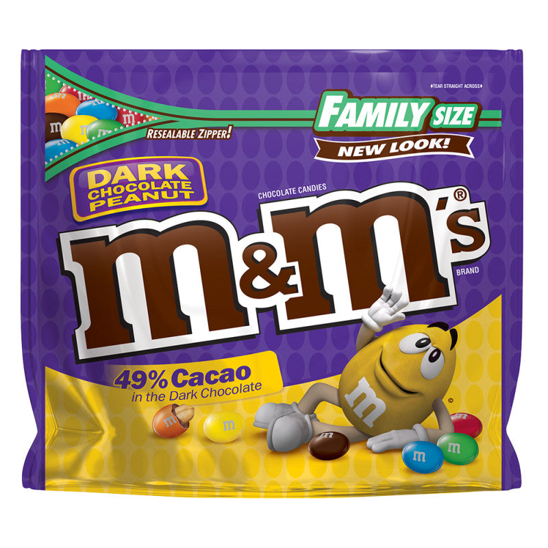 Wholesale M&M's Dark Chocolate Peanut 19.2 Oz Pouch Bulk