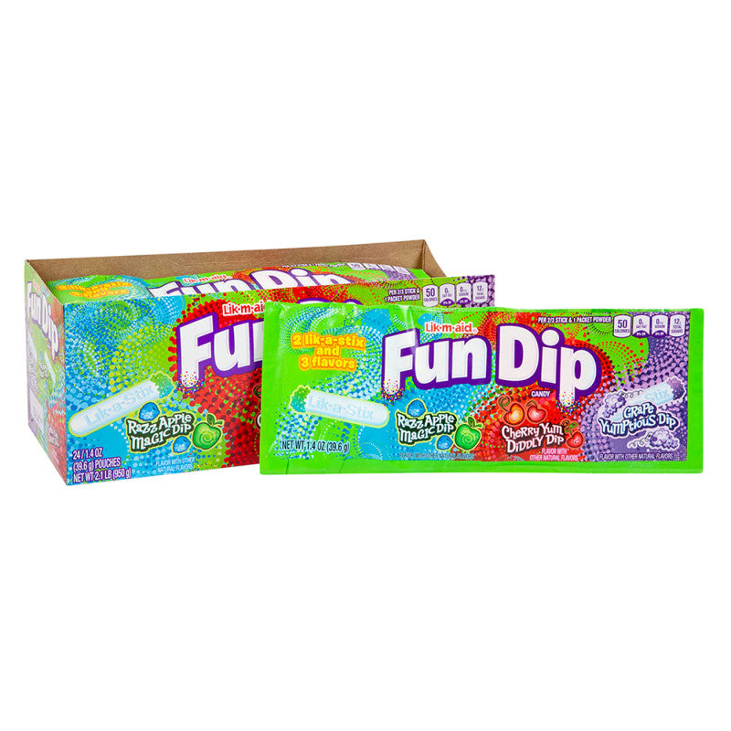 Wholesale Fun Dip 3-Flavor Pack 1.4 Oz Bulk