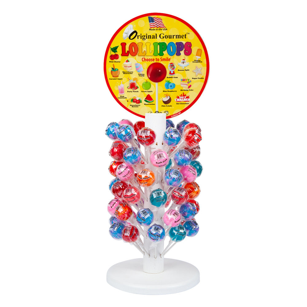 Wholesale Original Gourmet Lollipop Counter Tree 1.1Oz 120 Pc- Bulk