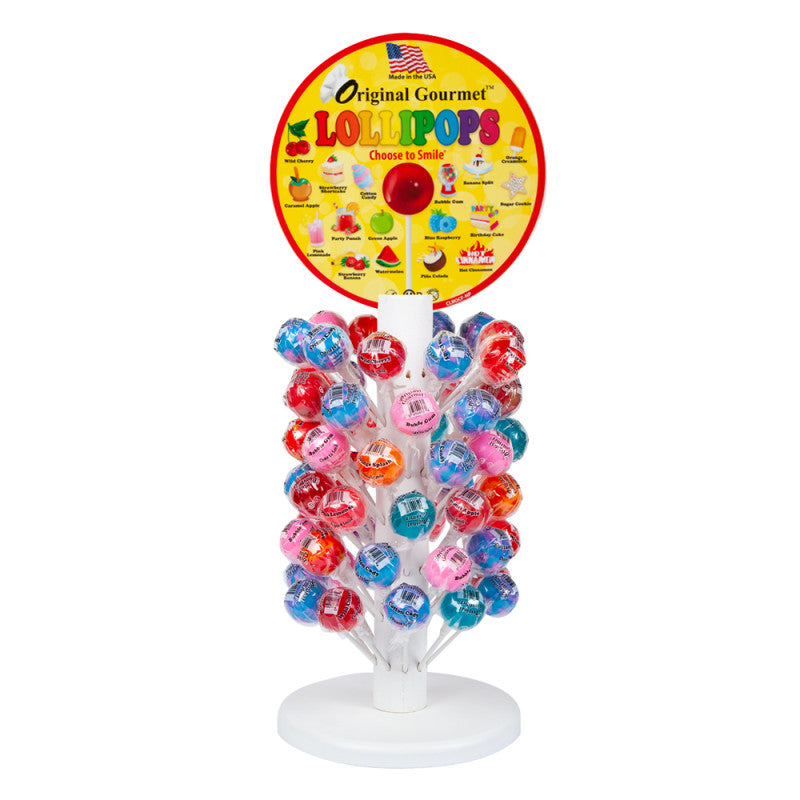 Wholesale Original Gourmet Lollipop Counter Tree 1.1Oz 120 Pc- Bulk