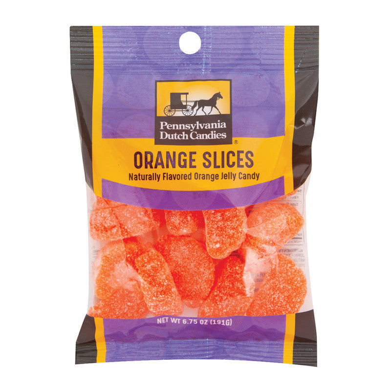 Wholesale Pdc Clear Window Bag Orange Slices Peg Bag 6.75 Oz Bulk