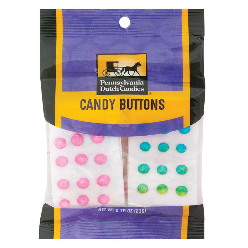 Wholesale Pdc Clear Window Bag Candy Buttons Peg Bag 0.75 Oz Bulk