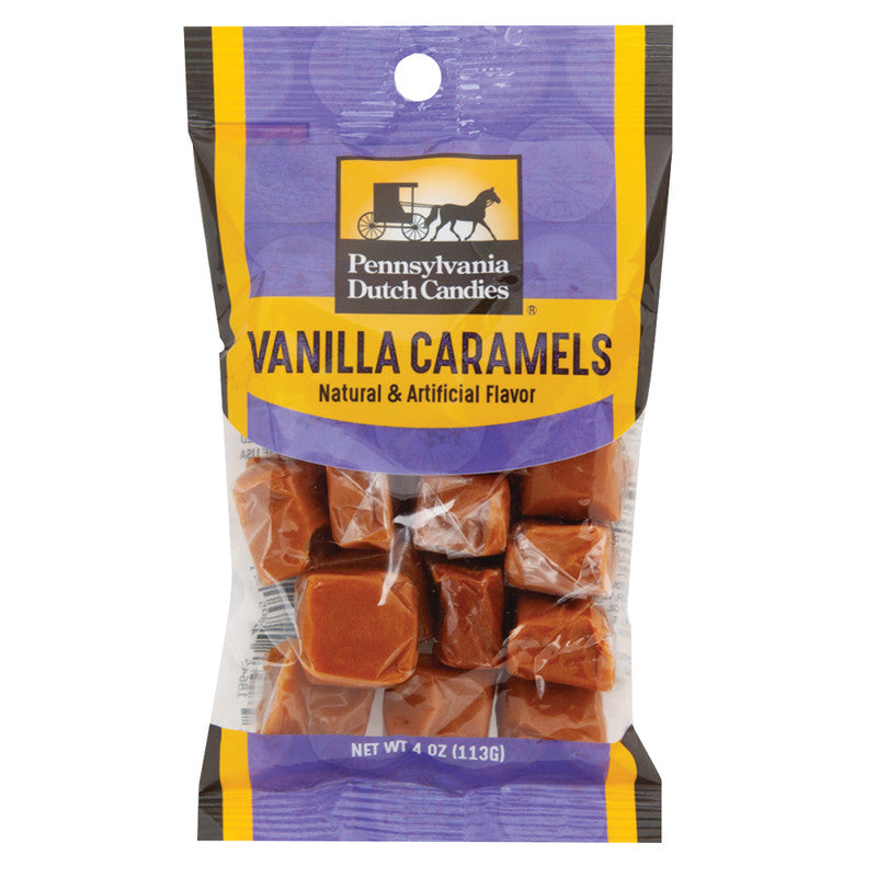Wholesale Pdc Clear Window Bag Vanilla Caramel Peg Bag 4 Oz Bulk