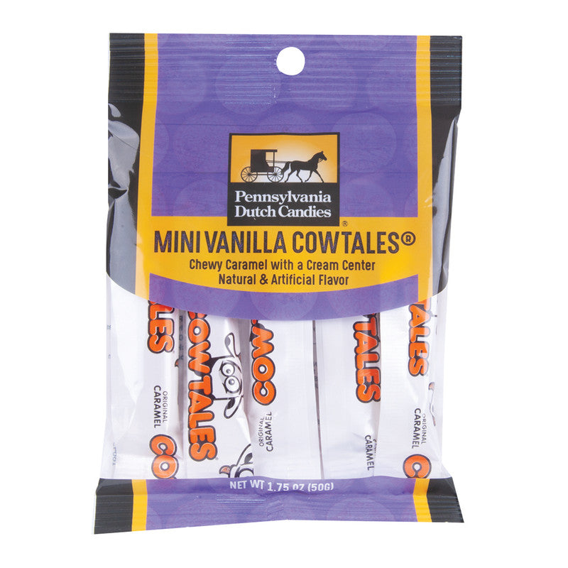 Wholesale Pdc Clear Window Bag Mini Cow Tales Peg Bag 1.75 Oz- Bulk