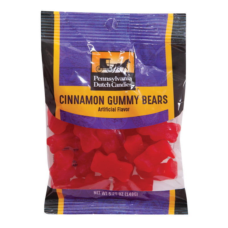 Wholesale Pdc Clear Window Bag Cinnamon Bears Peg Bag 5.25 Oz- Bulk