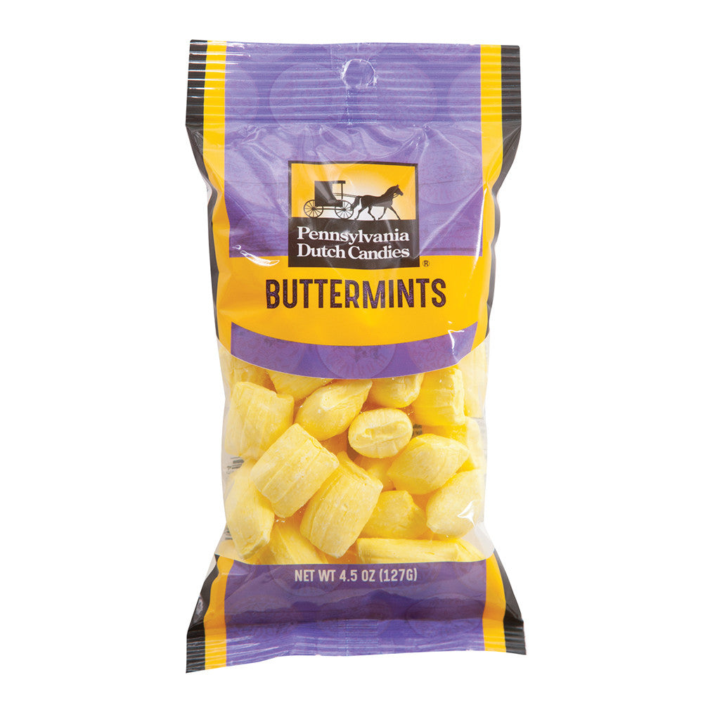 Pdc Clear Window Bag Butter Mints Peg Bag 4.5 Oz