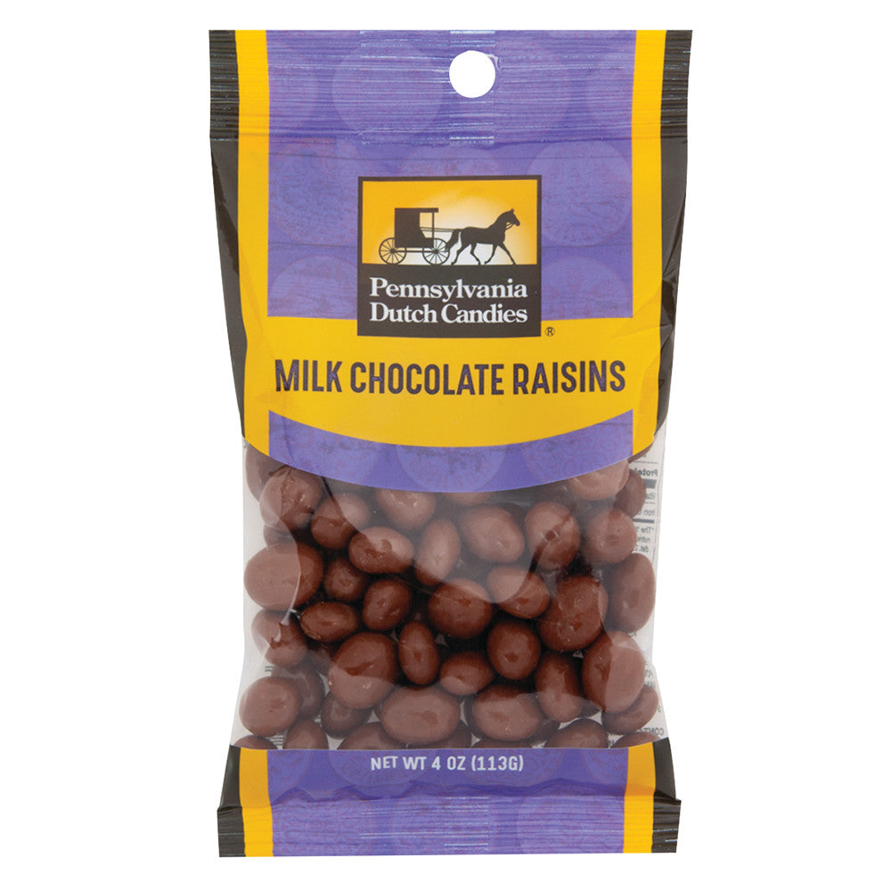 Wholesale Pdc Clear Window Bag Chocolate Covered Raisins Peg Bag 4 Oz- Bulk