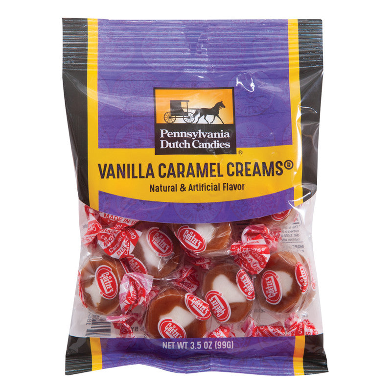 Wholesale Pdc Clear Window Bag Goetze's Caramel Creams Peg Bag 3.5 Oz Bulk