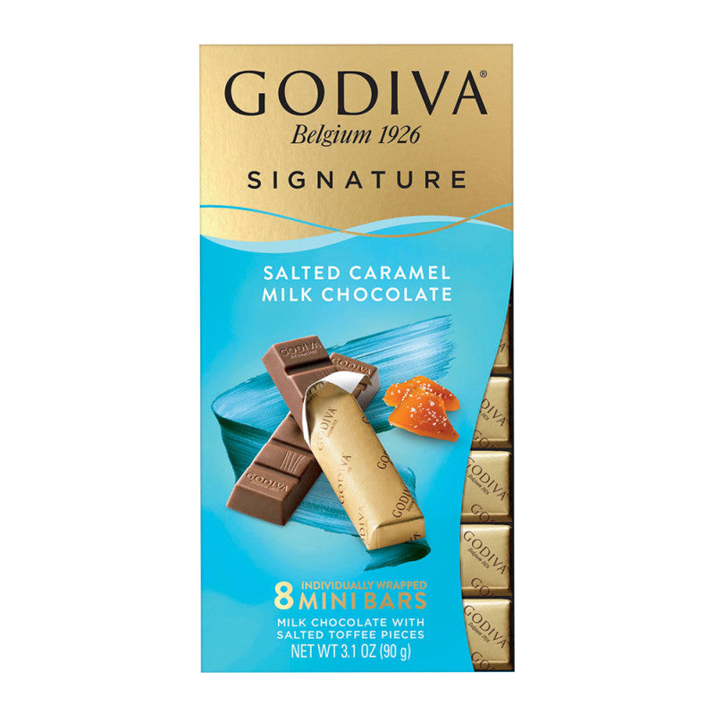 Wholesale Godiva Milk Chocolate Caramel 3.1 Oz Mini Bar- Bulk