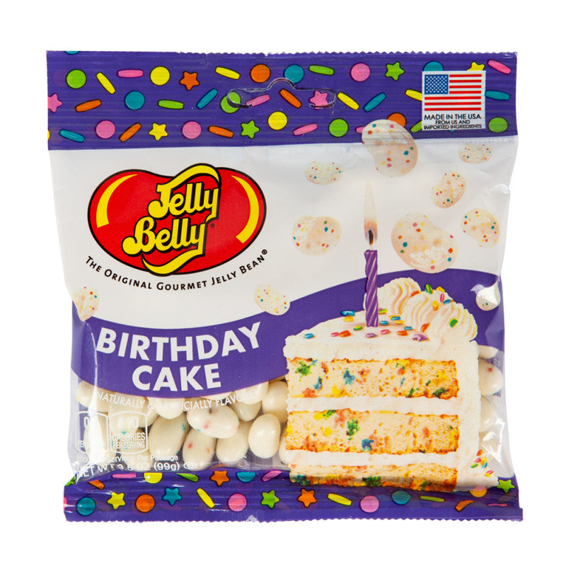 Wholesale Jelly Belly Birthday Cake 3.5 Oz Peg Bag Bulk