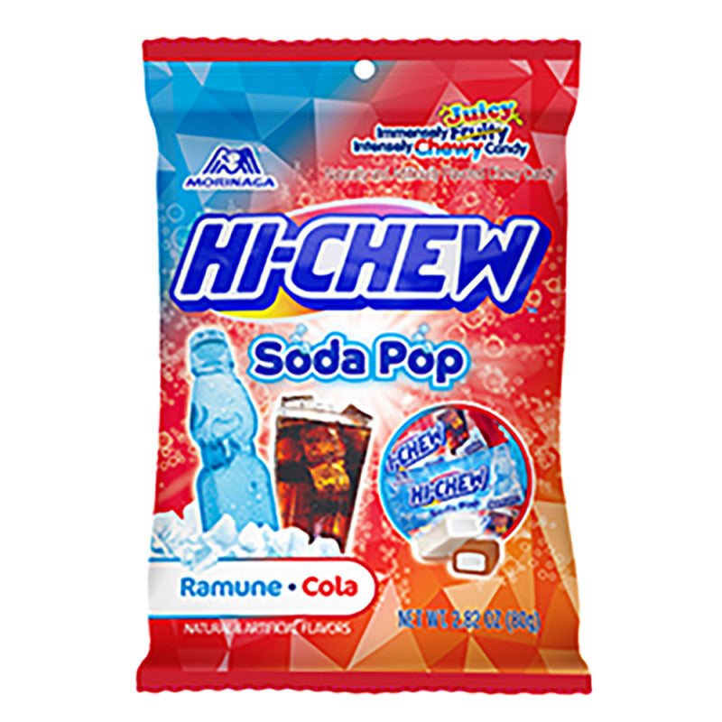 Wholesale Hi Chew Soda Pop Ramune Cola 2.82 Oz Peg Bag Bulk