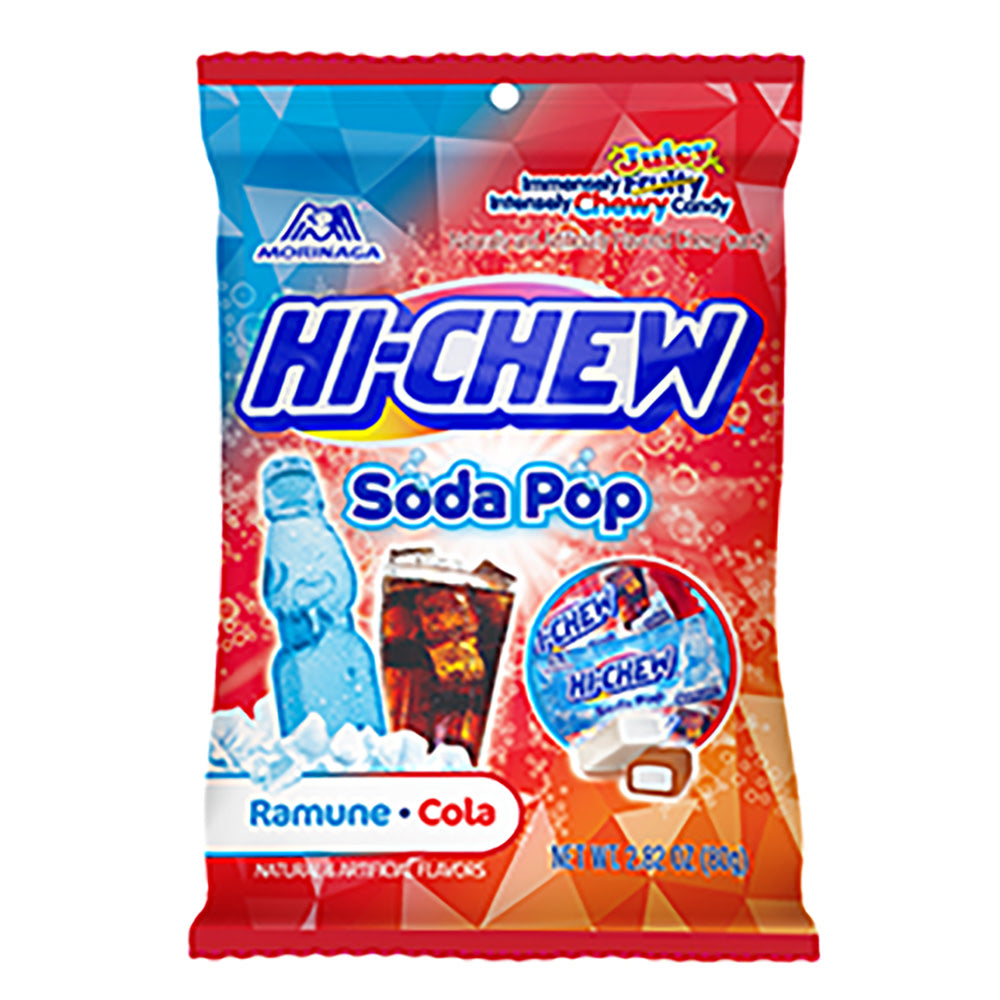 Wholesale Hi Chew Soda Pop Ramune Cola 2.82 Oz Peg Bag- Bulk