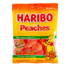 Wholesale Haribo Peaches Gummi Candy 5 Oz Peg Bag- Bulk
