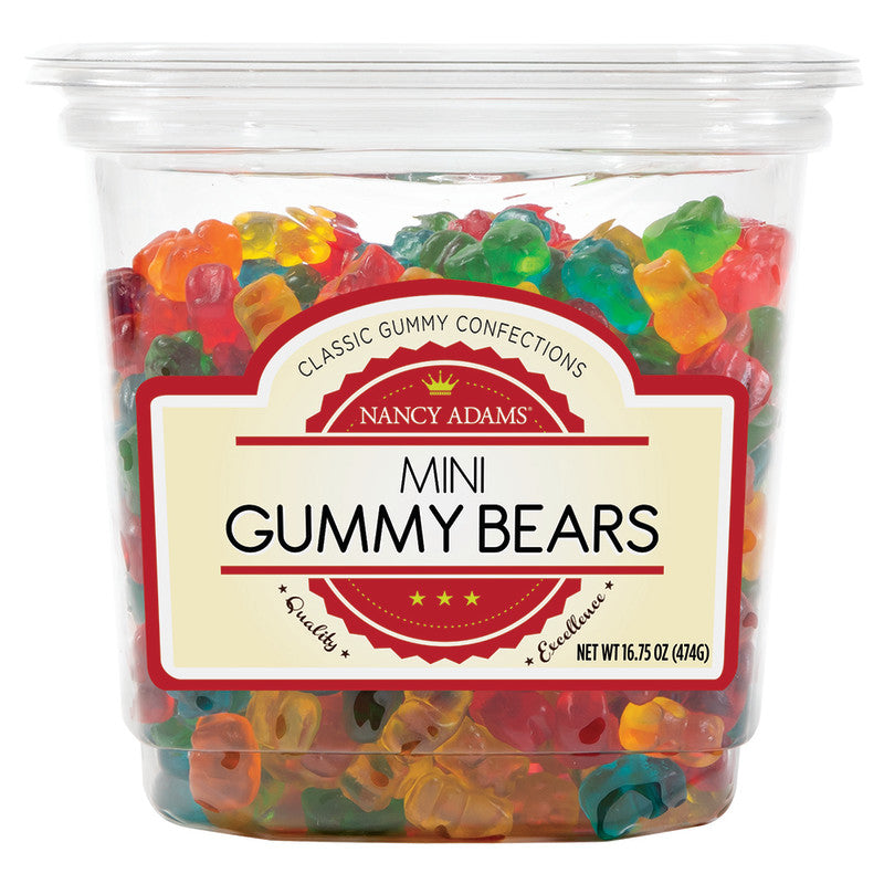 Wholesale Nancy Adams Mini Gummy Bears 16.75 Oz Tub Bulk