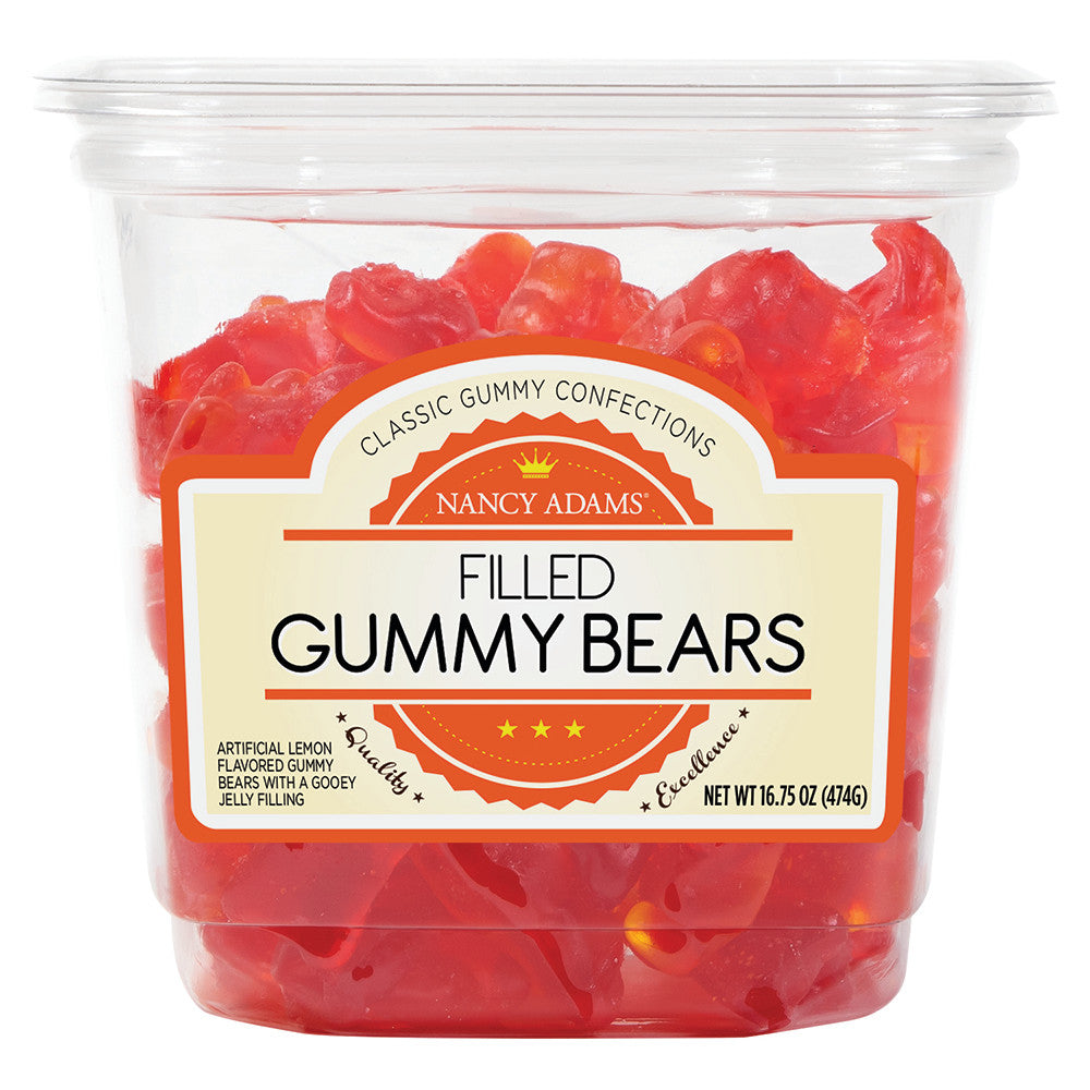 Nancy Adams Filled Gummy Bears 16.75 Oz Tub