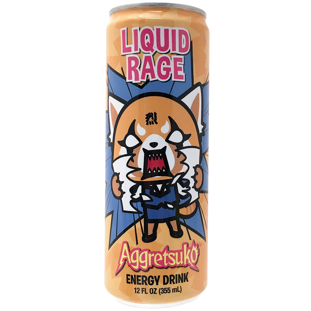Aggretsuko Liquid Rage Energy Drink 12 Oz Can