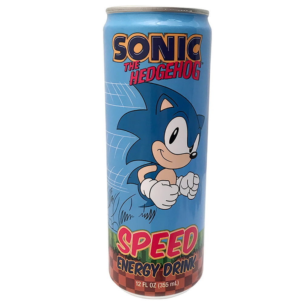 Sonic The Hedgehog Speed Energy Drink 12 Oz Can *Not For Sale In Canada*