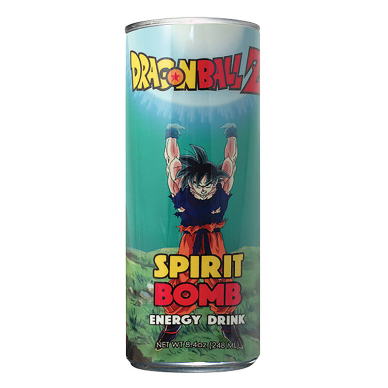 Wholesale Dragon Ball Z Spirit Bomb Energy Drink 12 Oz Can Bulk