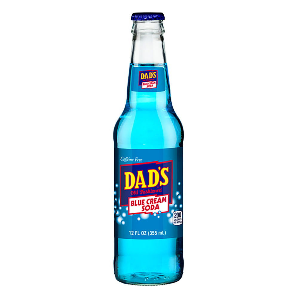 Dads Blue Cream Soda 12 Oz Bottle