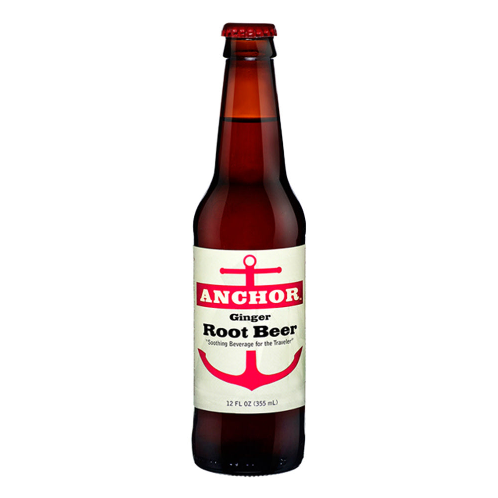 Anchor Soda Ginger Root Beer 4 Pack 12 Oz Bottle