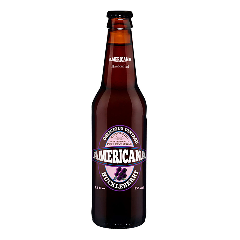 Americana Hucklebery Soda 12 Oz Bottle