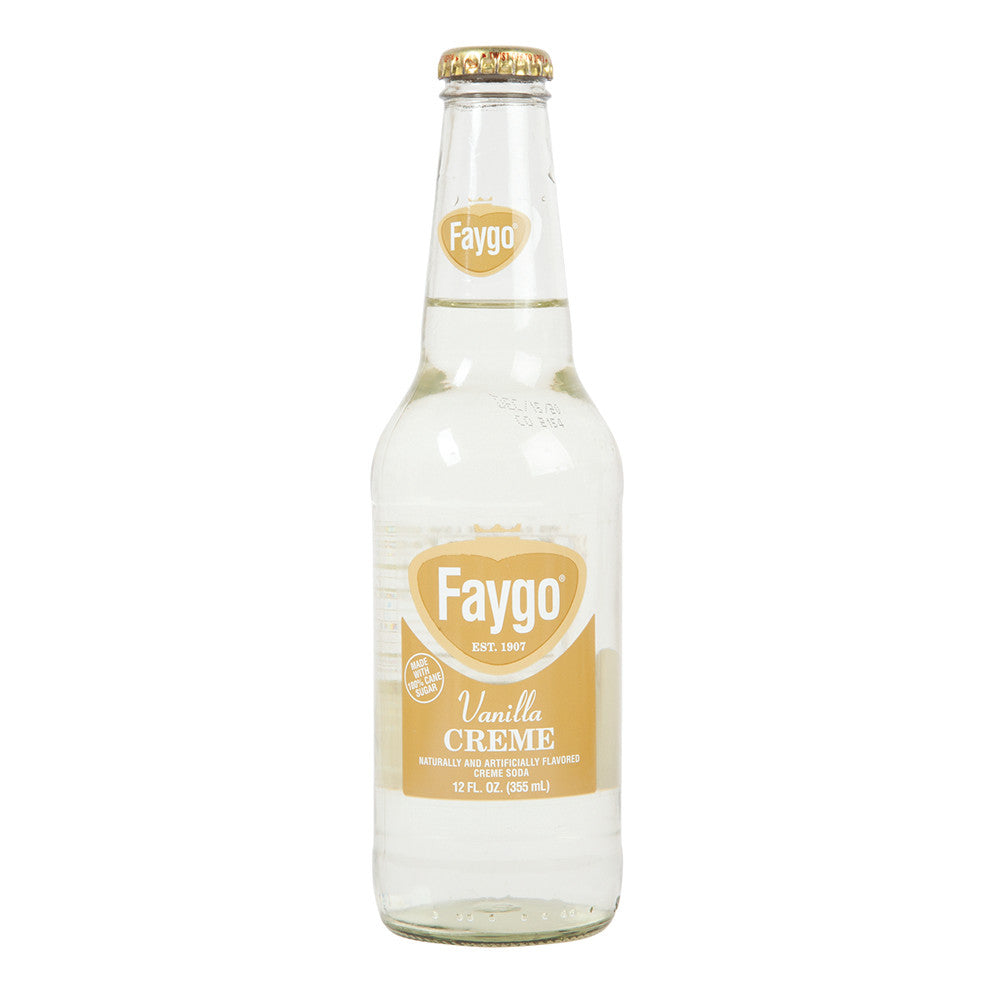 Faygo Vanilla Creme Soda 6 Pk 12 Oz Bottle