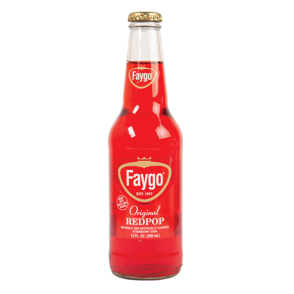 Faygo Red Pop Soda 6 Pk 12 Oz Bottle