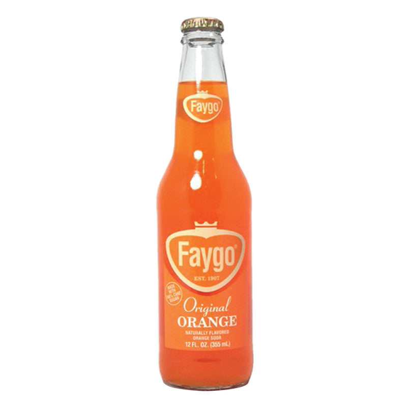 Wholesale Faygo Orange Soda 12 Oz Bottle 6 Pack- Bulk