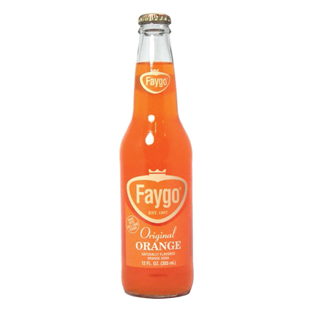 Faygo Orange Soda 12 Oz Bottle 6 Pack