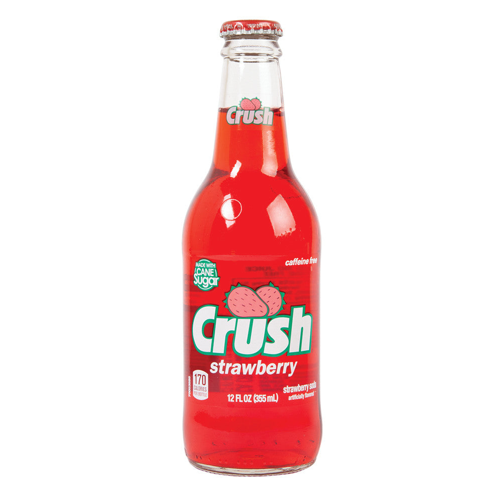 Crush Strawberry Soda 4 Pk 12 Oz Bottle
