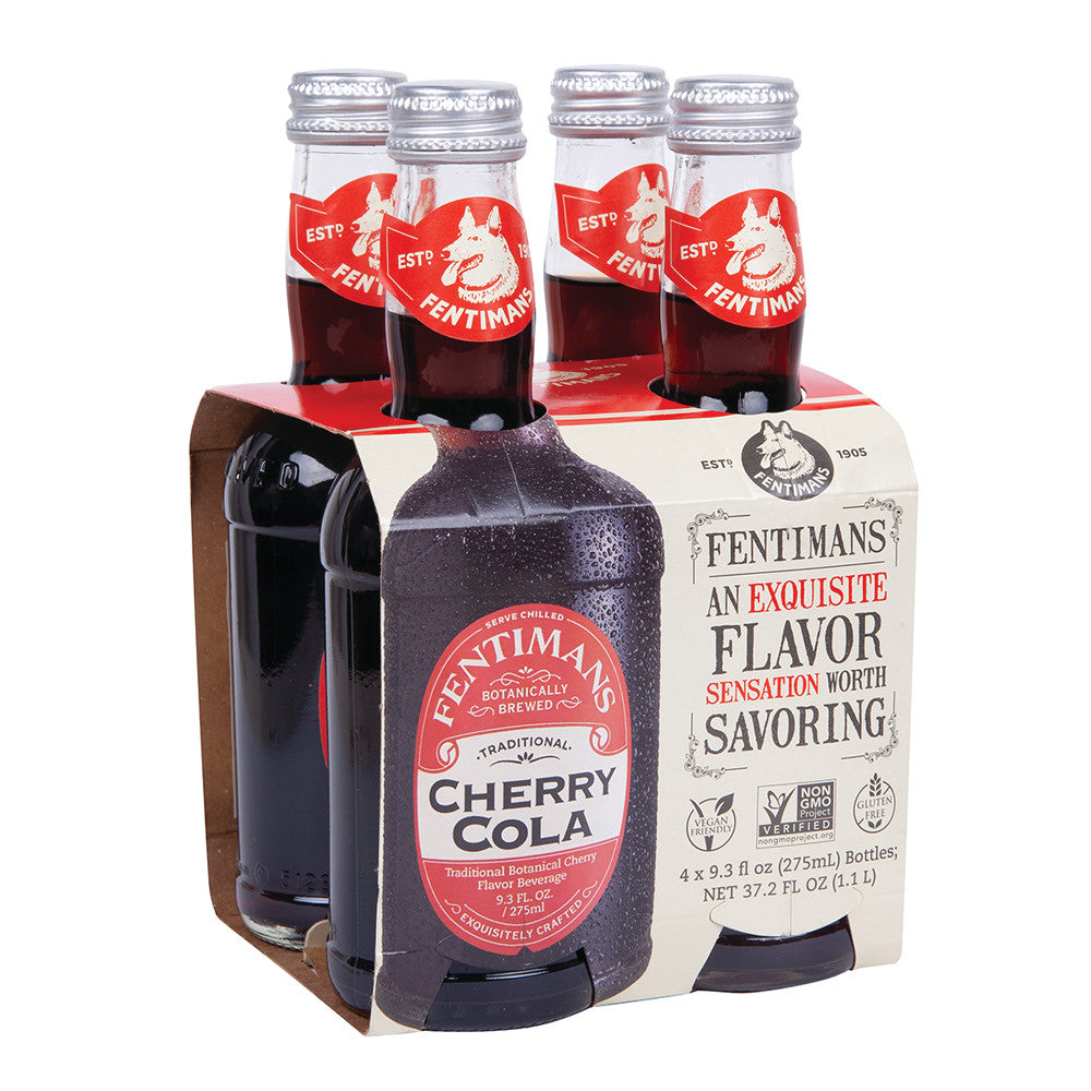 Fentimans Cherry Cola 9.3 Oz Bottle 4 Pack