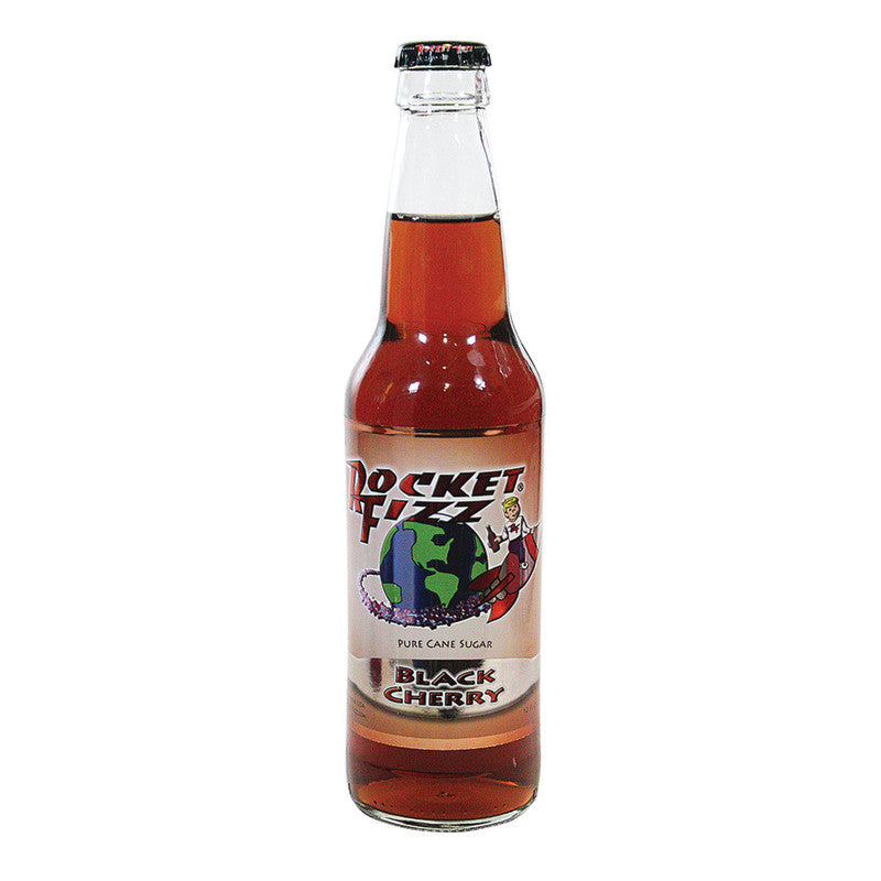 Wholesale Rocket Fizz Black Cherry Soda 12 Oz Bottle Bulk