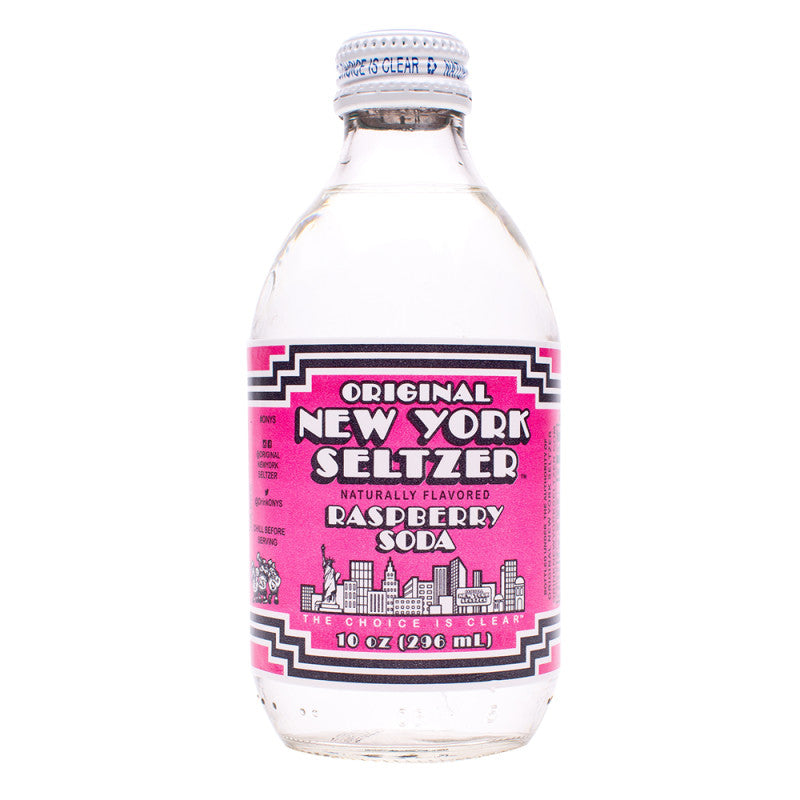 Wholesale Original New York Seltzer Raspberry Soda 4 Pk 10 Oz Bottle Bulk